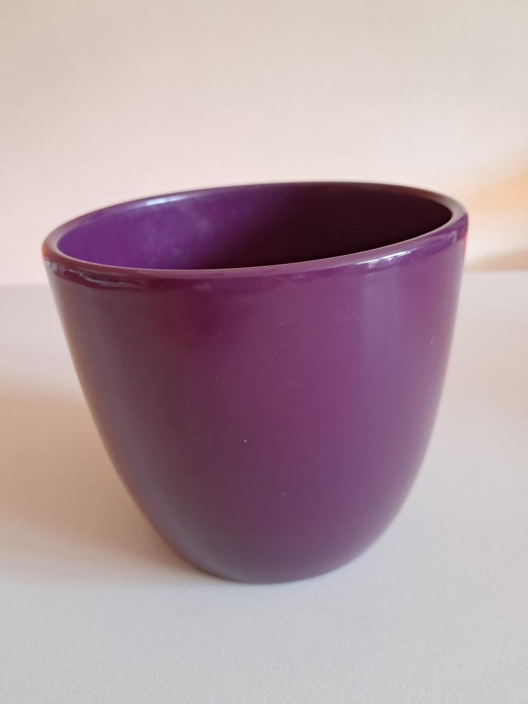 Pot pour orchidée mauve, Tuin en Terras, Bloempotten, Ophalen of Verzenden, Gebruikt, Rond, Balkon