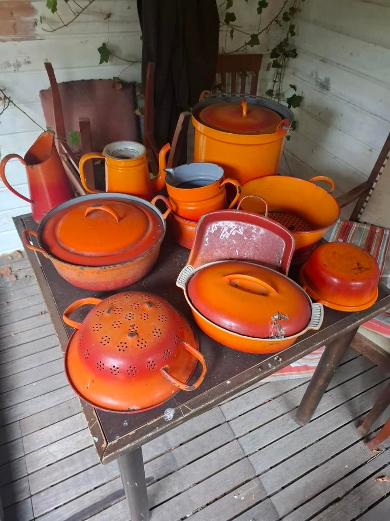 Antieke Dru emaille collectie, Ophalen of Verzenden