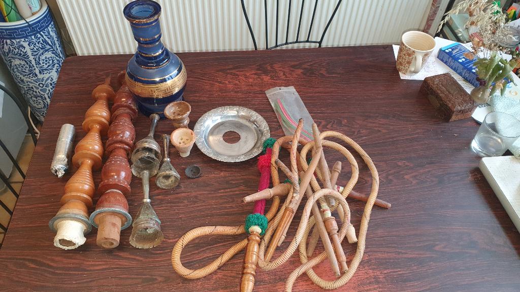 Chicha / narguilé ancien à Donner, Enlèvement, Utilisé, Narguilé
