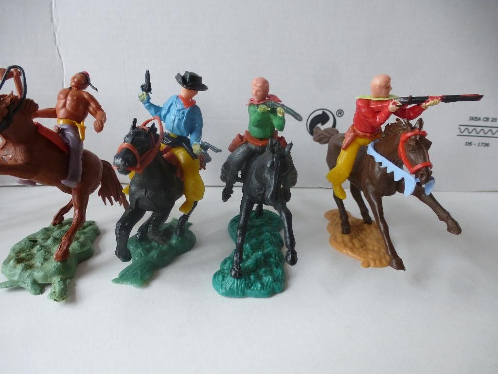 cowboy's en indianen  zie foto's  vintage, Ophalen of Verzenden, Gebruikt