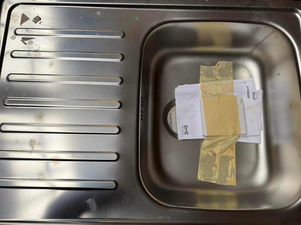 Afwasbak, Huis en Inrichting, Keuken | Keukenelementen, Ophalen, Nieuw, 25 tot 50 cm, 50 tot 100 cm