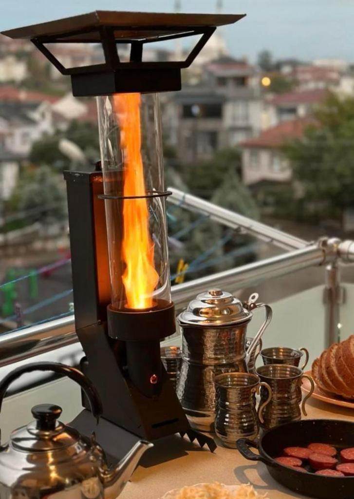 PelletKachel - Veranda Heater - Terrasverwarmer, Ophalen of Verzenden, Zo goed als nieuw