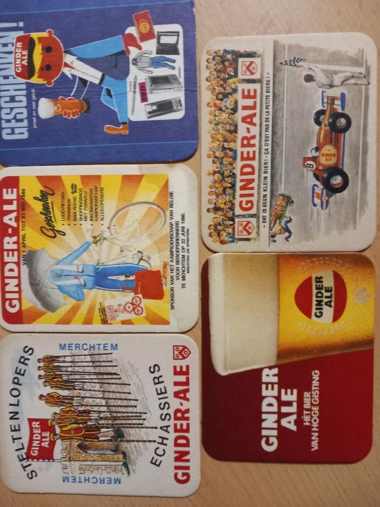 Bierviltjes Ginder-Ale, (270), Verzamelen, Biermerken, Ophalen of Verzenden, Zo goed als nieuw