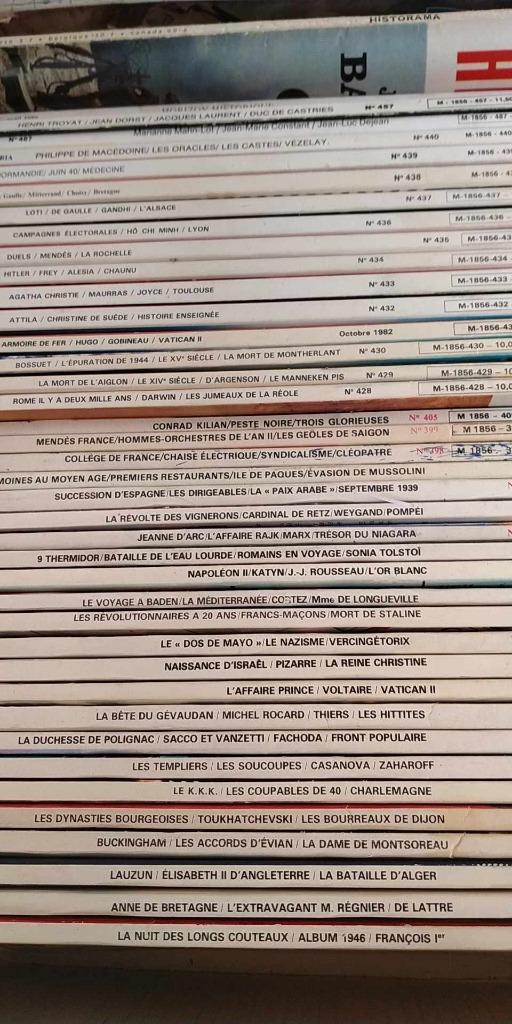 lot de revues Historia, Historama, Atlas magazine, Enlèvement, 1960 à 1980, Journal ou Magazine