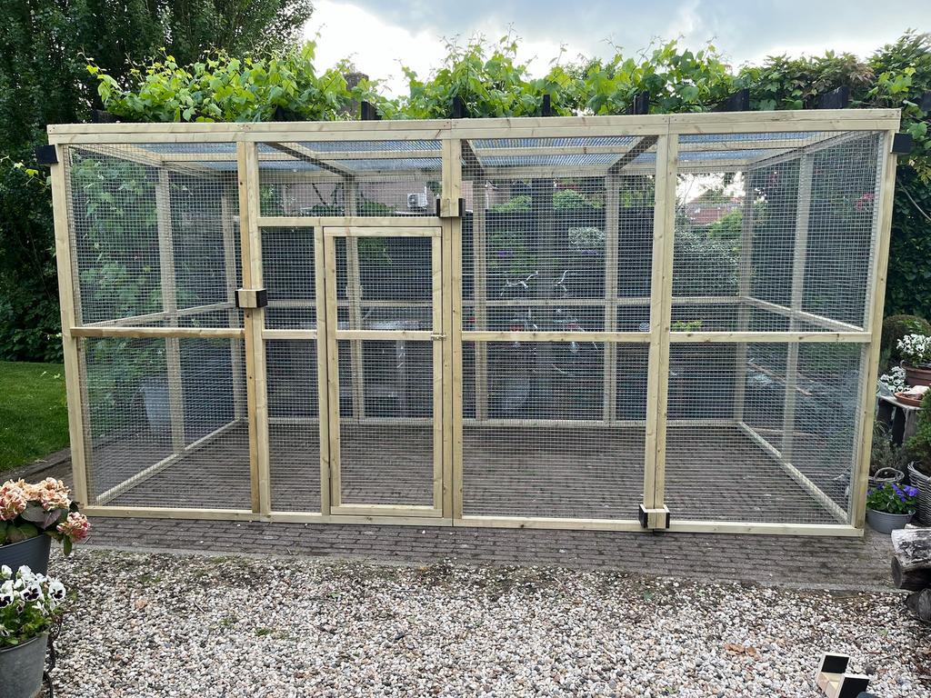 Geimpregneerd houten voliere, ook maatwerk!, Dieren en Toebehoren, Ophalen of Verzenden, Nieuw, Hout, Volière