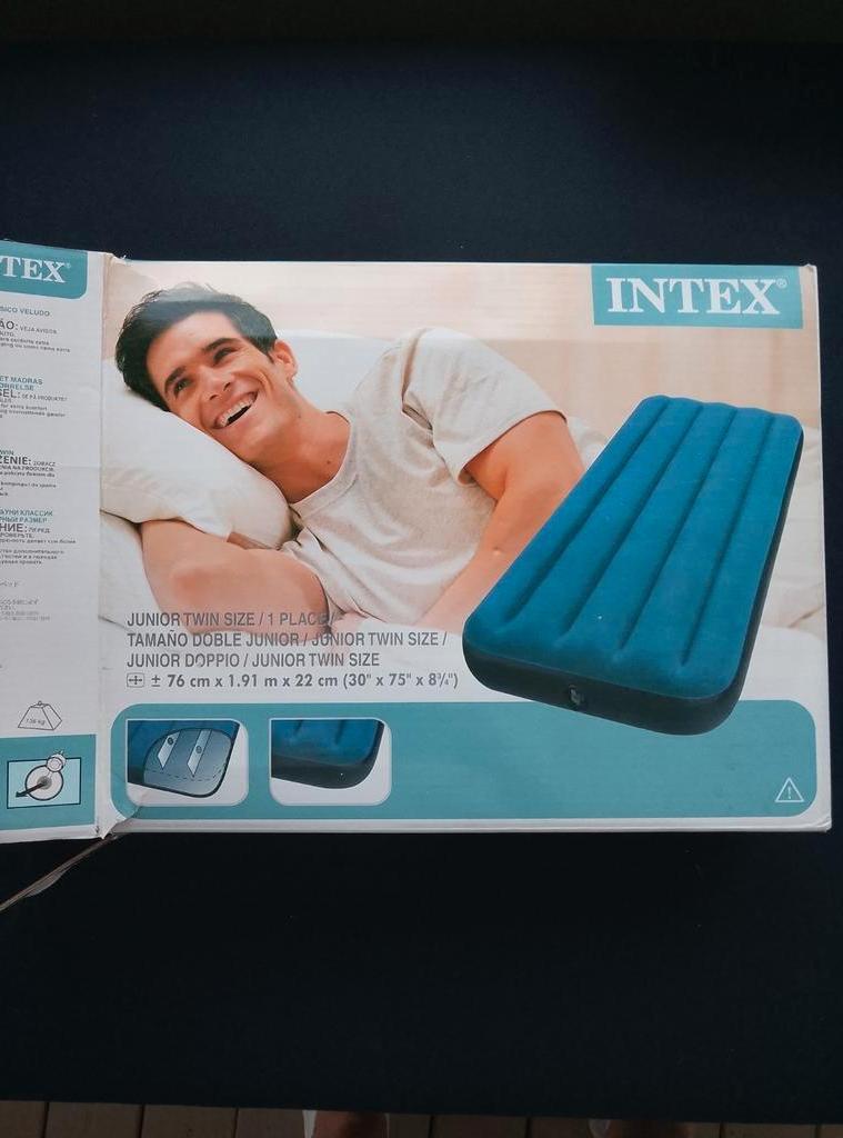 Matelas gonflable 1 personne, Caravanes & Camping, Enlèvement, Comme neuf, 1 personne