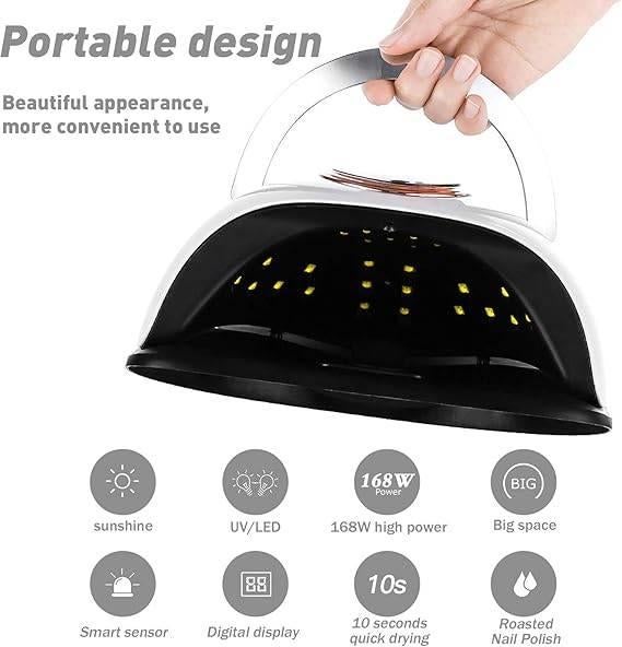 Sèche-ongles UV | 168 W | LIVRAISON GRATUITE, Neuf, -, BEYAOBN, -