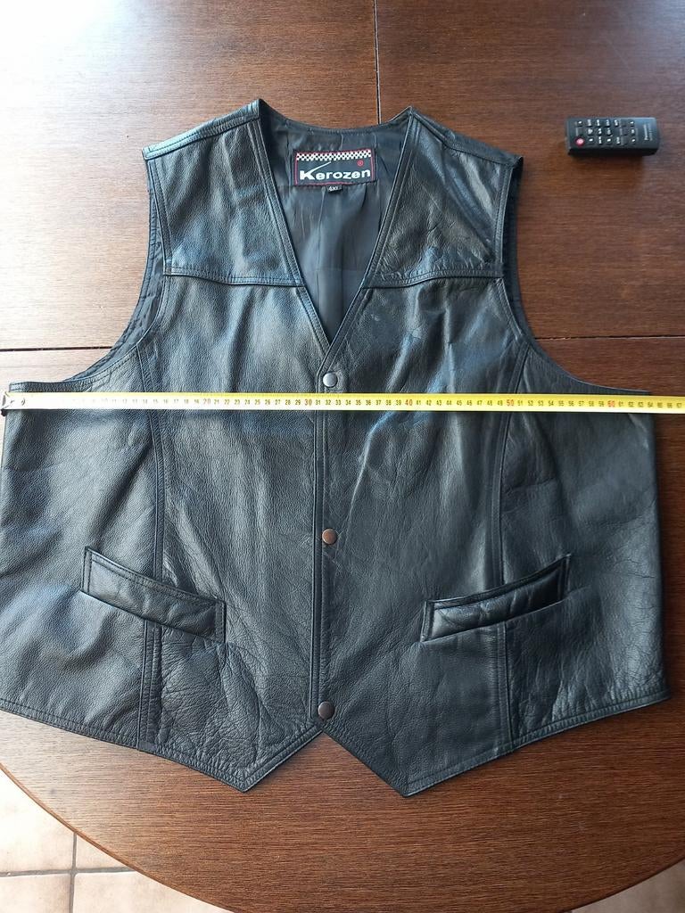Lederen gillet 4xl in nieuwstaat, Motoren, Kleding | Motorkleding, Ophalen