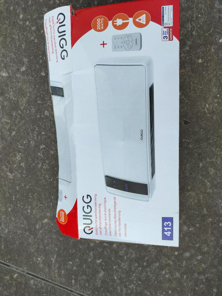 Quigg electrische wandverwarming, Doe-het-zelf en Bouw, Verwarming en Radiatoren, Ophalen, Minder dan 30 cm, Radiator, Minder dan 60 cm