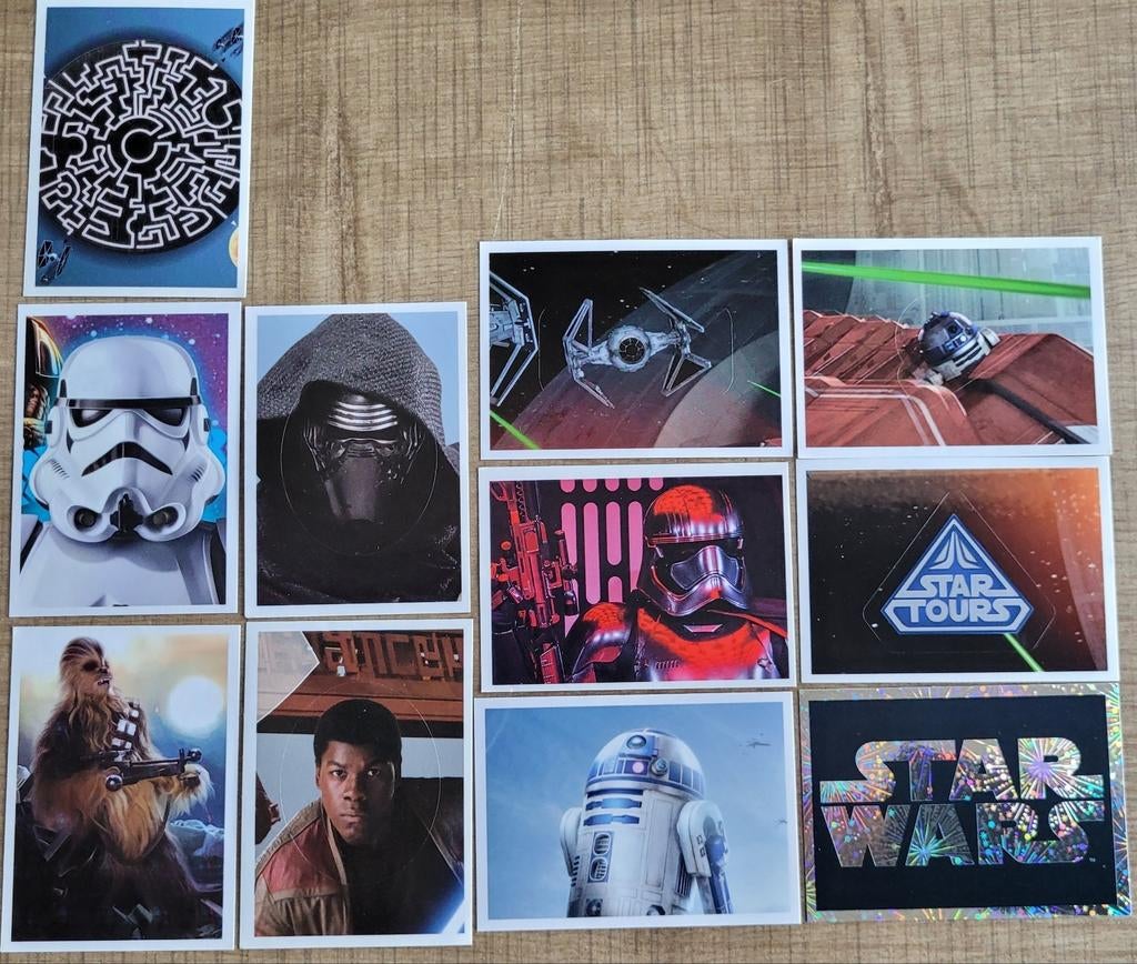 11 Panini stickers: Star Wars, Collections, Enlèvement ou Envoi, Comme neuf, Cinéma, Télévision ou Audiovisuel