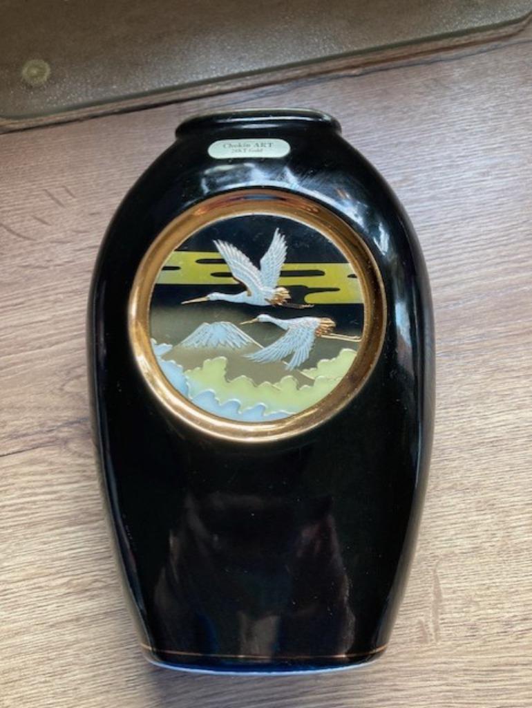 Japanse vaas Chokin Art, Antiek en Kunst, Ophalen