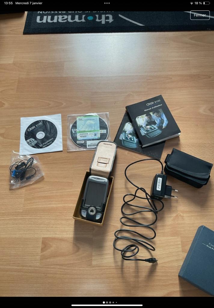 Qtek 9100 avec étui cuir, Télécoms, Enlèvement ou Envoi, Comme neuf