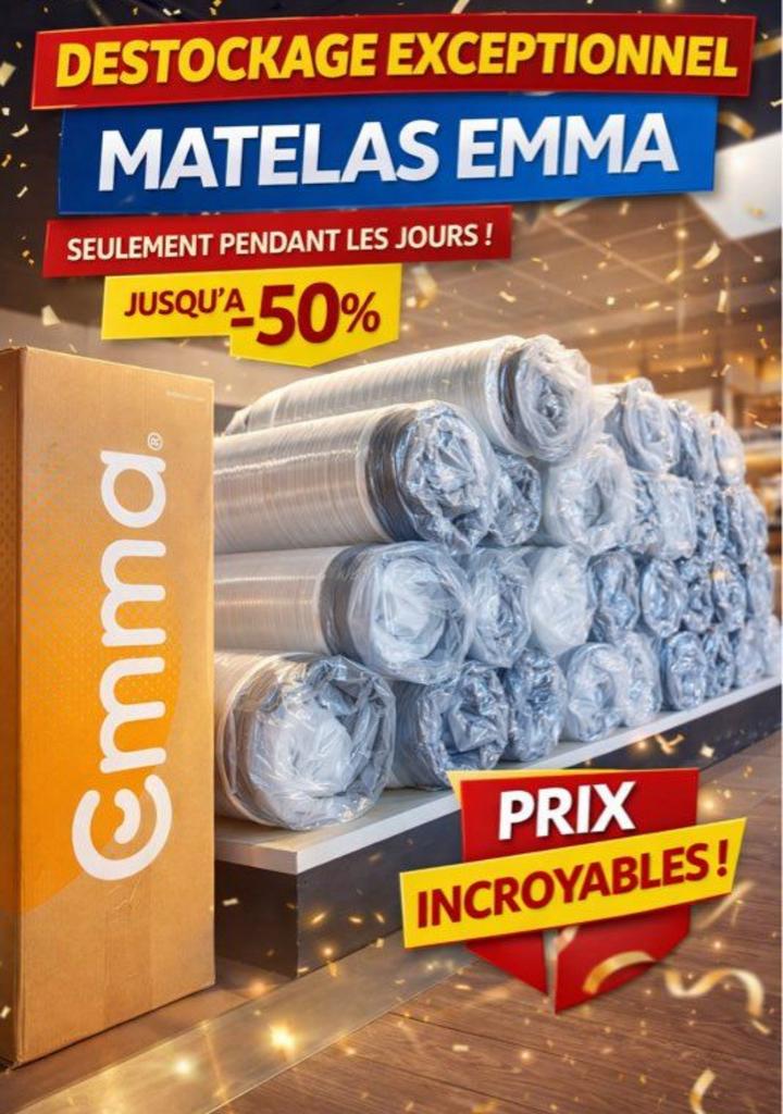 Matela Emma DESTOCKAGE, Maison & Meubles, Neuf, Enlèvement, 180 cm, Deux personnes