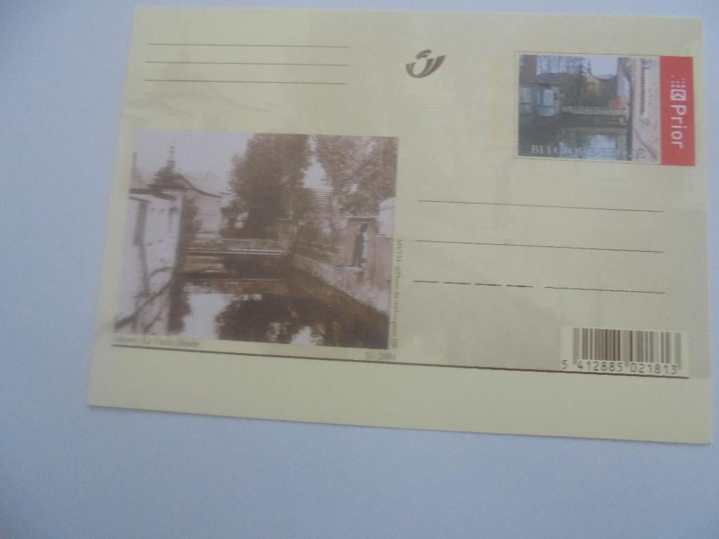 lessines la vieille dender -vroeger en nu -briefkaart, Ophalen of Verzenden, 1980 tot heden, Ongelopen, Henegouwen