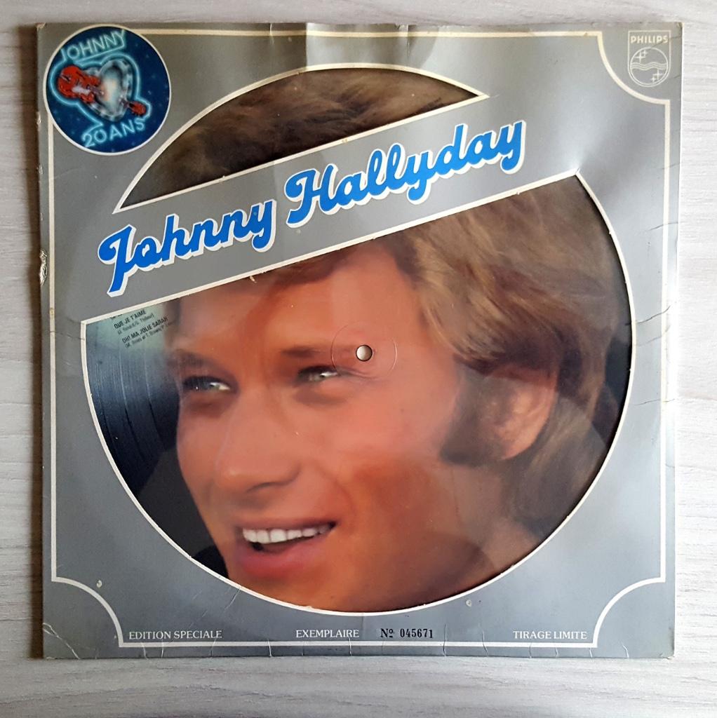 33T Picture : J.HALLYDAY /// Tirage Limité & NUMÉROTÉ 45671, CD & DVD, Vinyles | Autres Vinyles, Enlèvement ou Envoi, Utilisé