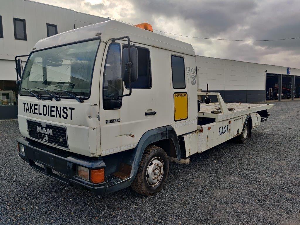 MAN 12.224 Depanneur / Depannage / Recovery Truck (bj 2000), Auto's, Vrachtwagens, MAN, Wit, Bedrijf, Te koop