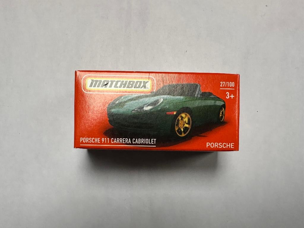 Matchbox Power Grabs - Porsche 911 Carrera Cabriolet, Ophalen of Verzenden, Nieuw, Auto