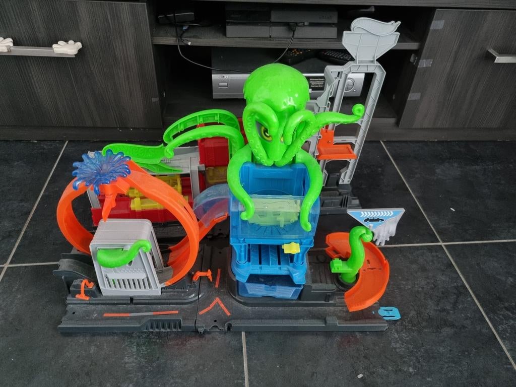 Hot wheels station de lavage pieuvre, Enlèvement, Hot Wheels