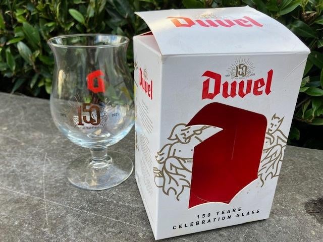 Duvel Glass « 150 ans de Duvel » Moortgat Breendonk, Collections, Verres & Petits Verres, Neuf, Verre à bière, Enlèvement ou Envoi