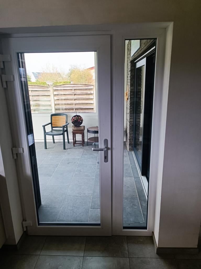 Porte coulissante et porte en PVC Schûco, Bricolage & Construction, Enlèvement, Porte coulissante