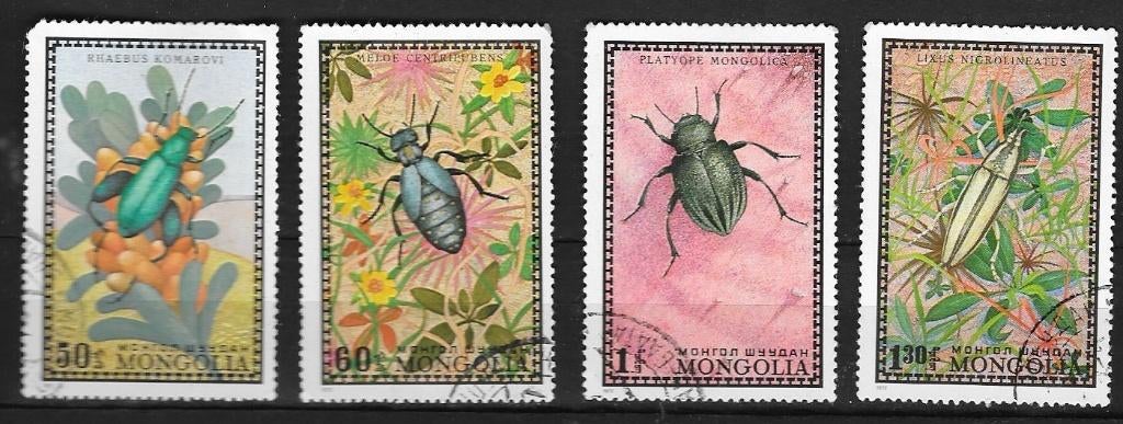 Timbres animaux insectes Mongolie, Envoi, Affranchi