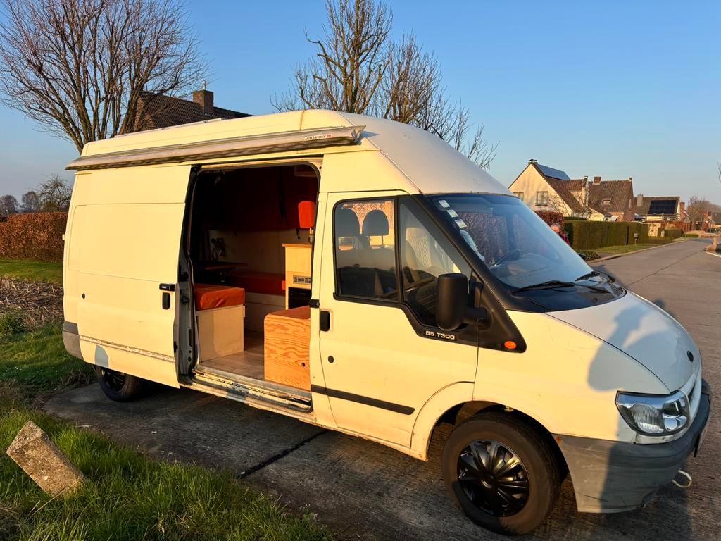 Te koop: Instapklare campervan – Ford Transit(2005)147.000km, Caravanes & Camping, Camping-cars, Siège standard, Ford, 5 à 6 mètres