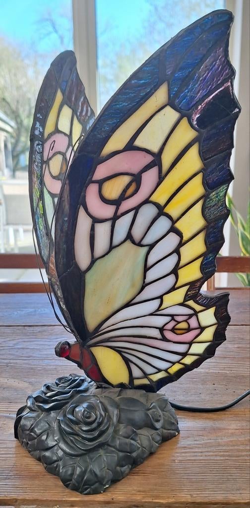 Tiffany lamp vlinder, Antiek en Kunst, Ophalen of Verzenden