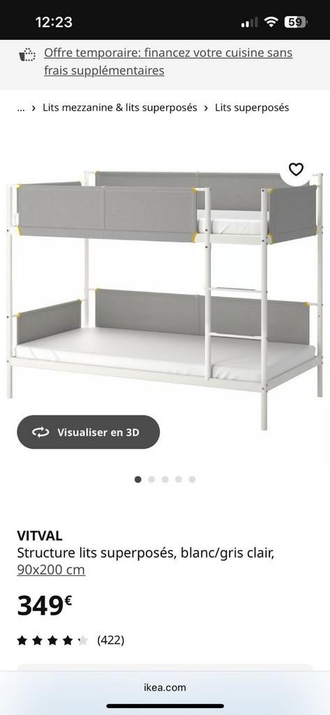 Lit superposé, Ophalen, Zo goed als nieuw, Stapelbed