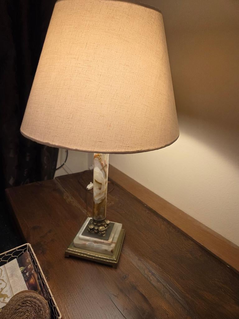 tafellamp onyx, Ophalen