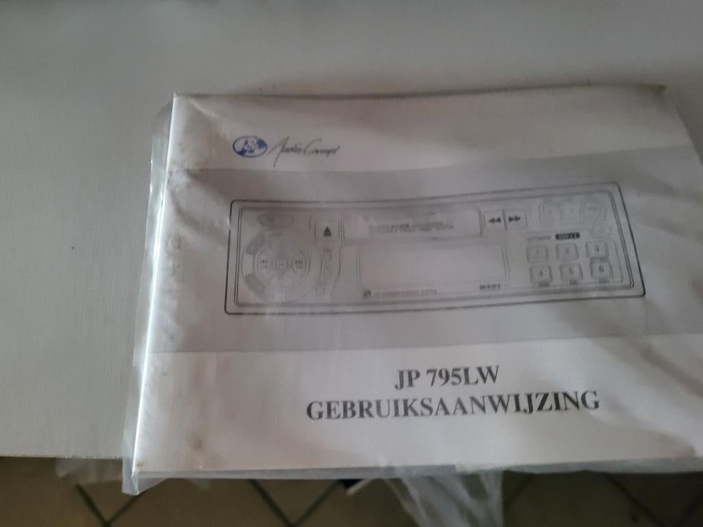 Originel instructies autoradio AUDIO CONCEPT JP795LW Vintage, Ophalen