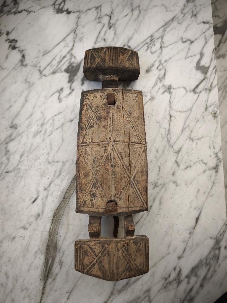 Vieille Serrure DOGON en bois (Mali), Enlèvement ou Envoi