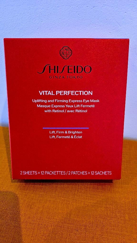 SHISEIDO VITAL PERFECTION EYE MASK, Ophalen of Verzenden, Nieuw