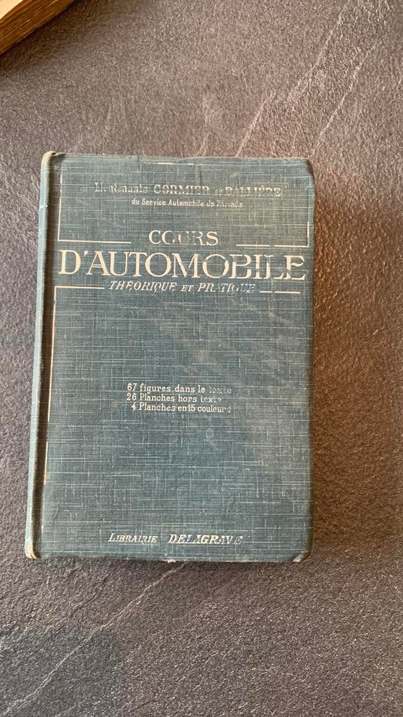 Cours d’automobile théorique et pratique, Enlèvement