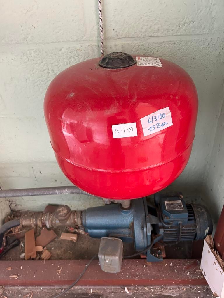 Regenwaterpomp, Ophalen, Gebruikt