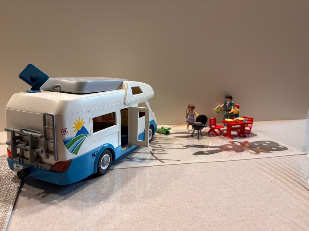Camping-car Playmobil avec accessoires, Enlèvement, Comme neuf