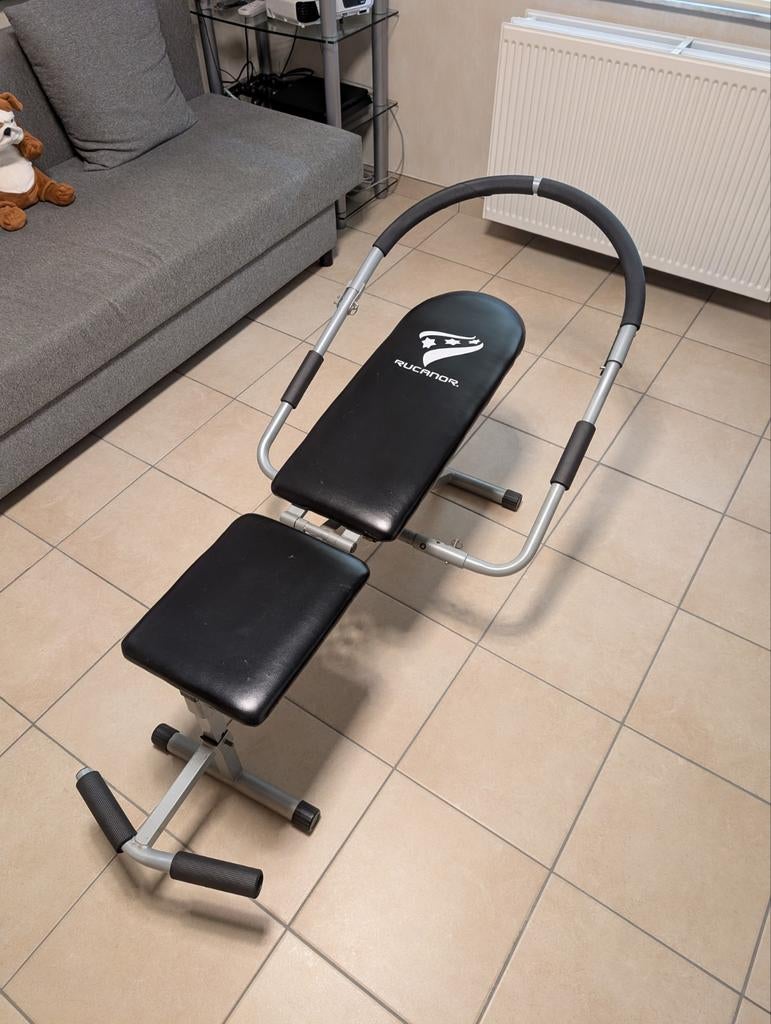Verstelbare buikspierbank / sit-up bench Rucanor, Ophalen