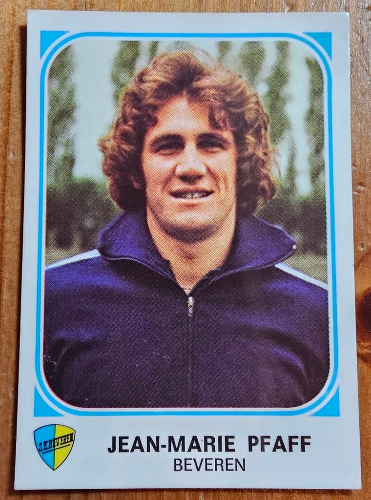 Panini Football 77 nr 99 Jean-Marie Pfaff Beveren ongebruikt, Hobby en Vrije tijd, Ophalen of Verzenden, Zo goed als nieuw, Sticker
