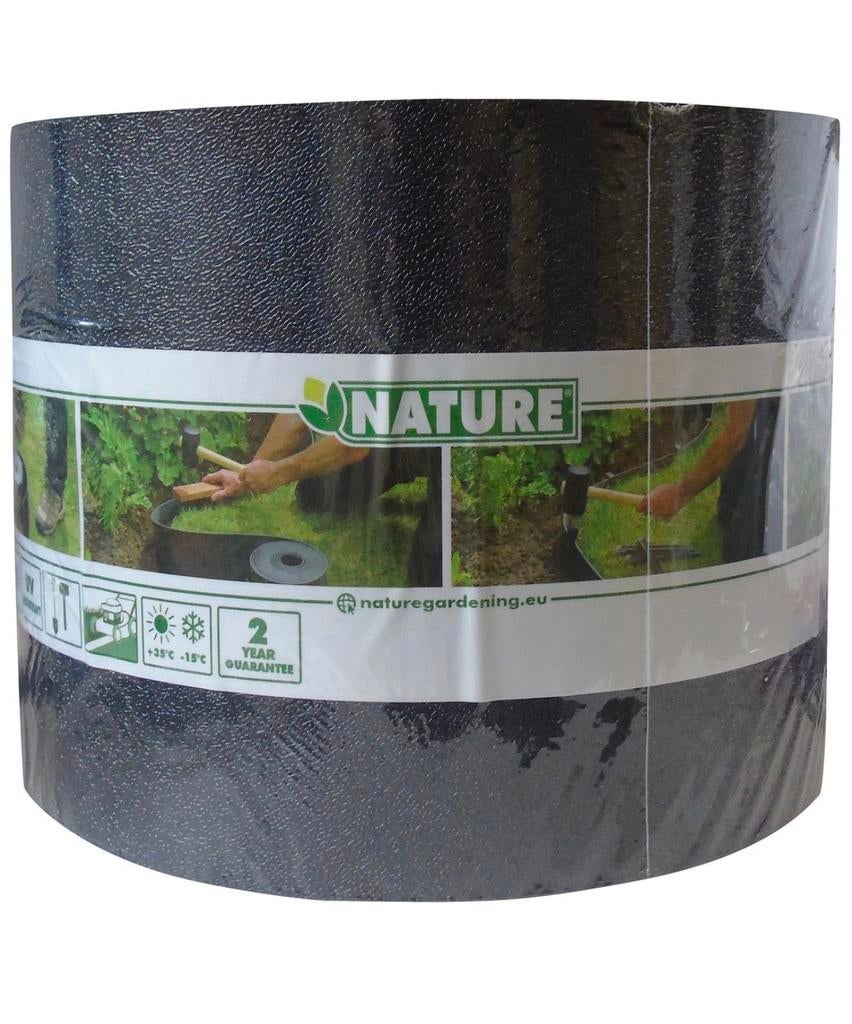 Nature - Borderrand op rol - Zwart - 15cm x 10m, Ophalen of Verzenden, Nieuw