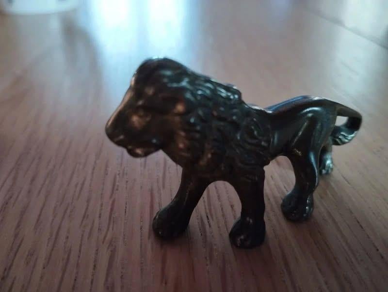 Figurine vintage en régule. Lion, Antiquités & Art, Enlèvement