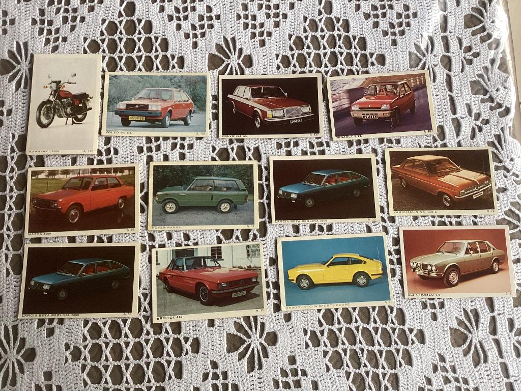 12 chromos prenten DANDY chewing gum auto’s motos, Verzamelen, Ophalen of Verzenden, Gebruikt