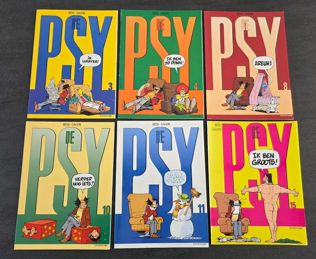Lot strips: De PSY, Boeken, Stripverhalen, Ophalen of Verzenden, Gelezen