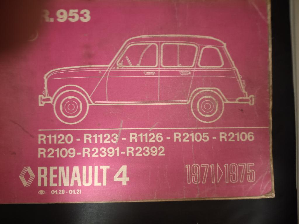 Renault R4 werkplaatshandboeken, Enlèvement ou Envoi, Renault