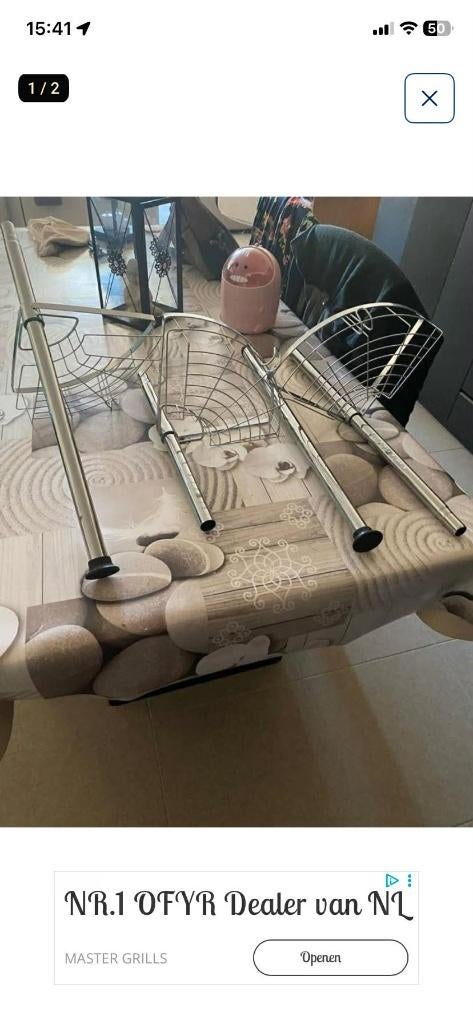 Telescopische doucherek, Ophalen, Nieuw, Grijs, Overige typen