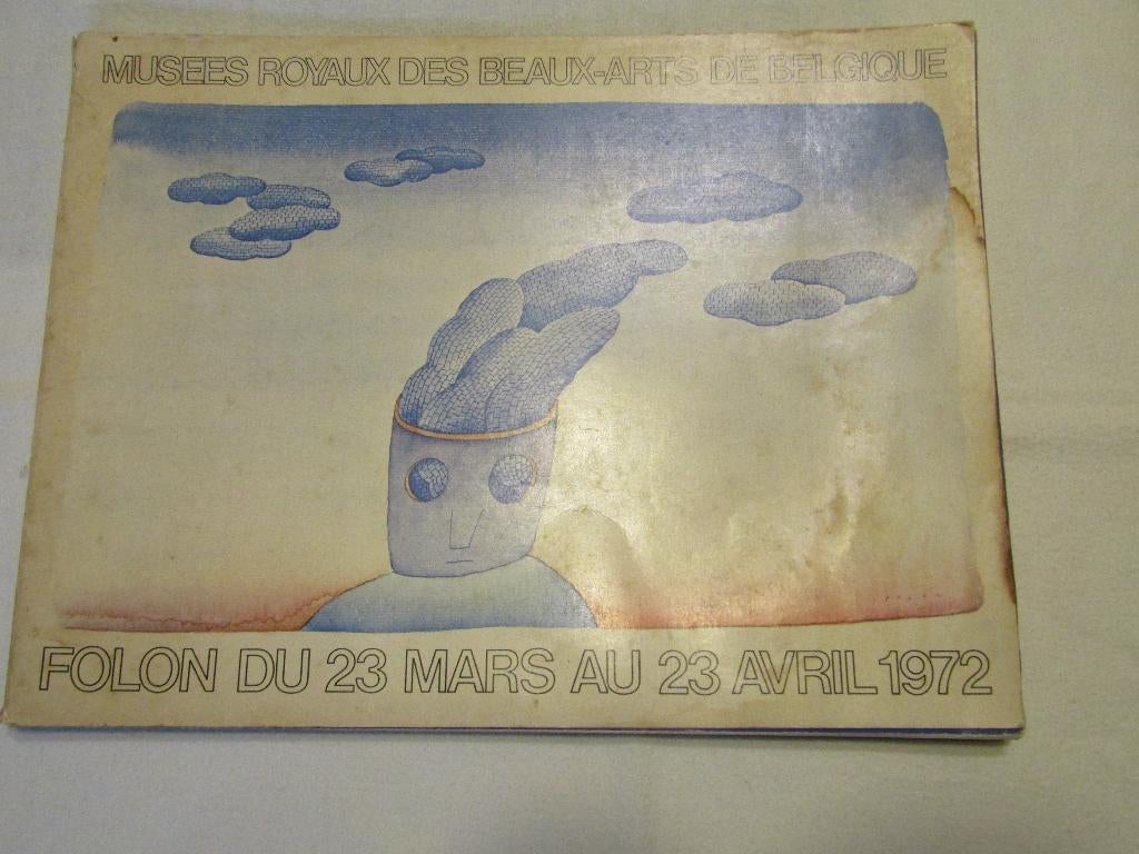 Oude collectie posters van Folon, Antiek en Kunst, Kunst | Litho's en Zeefdrukken, Ophalen of Verzenden