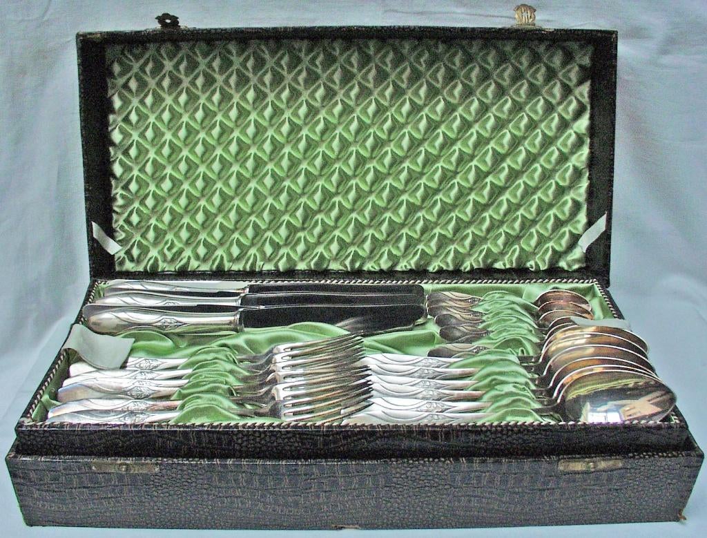 48-Delig Art Nouveau eetbestek - Arno Bauer., Ophalen of Verzenden