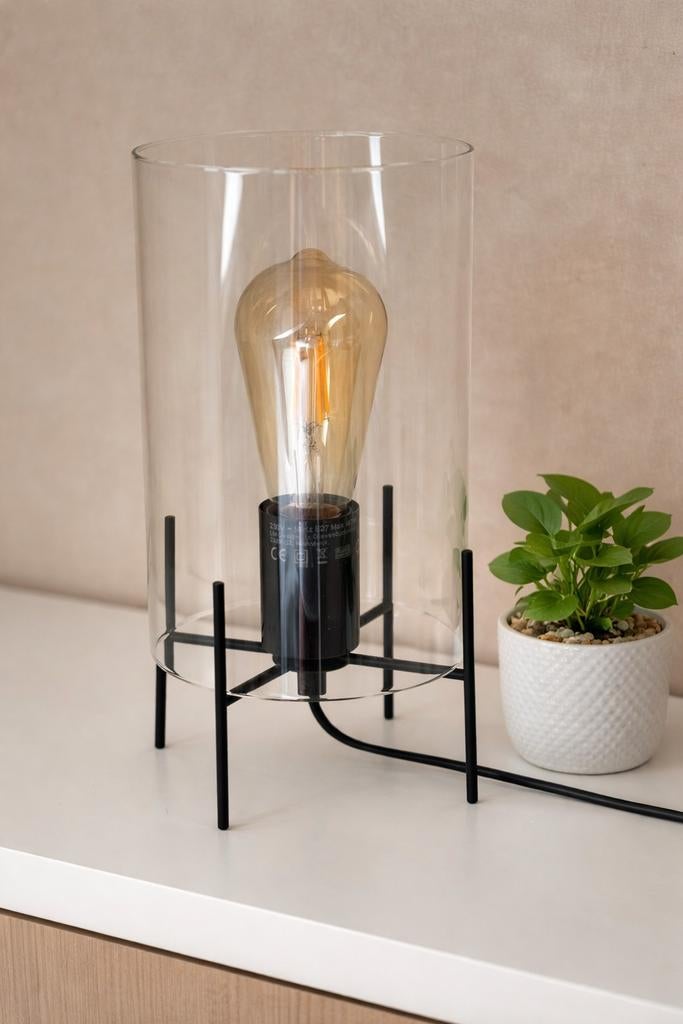 Industriële tafellamp (zo goed als nieuw), Huis en Inrichting, Lampen | Tafellampen, Ophalen