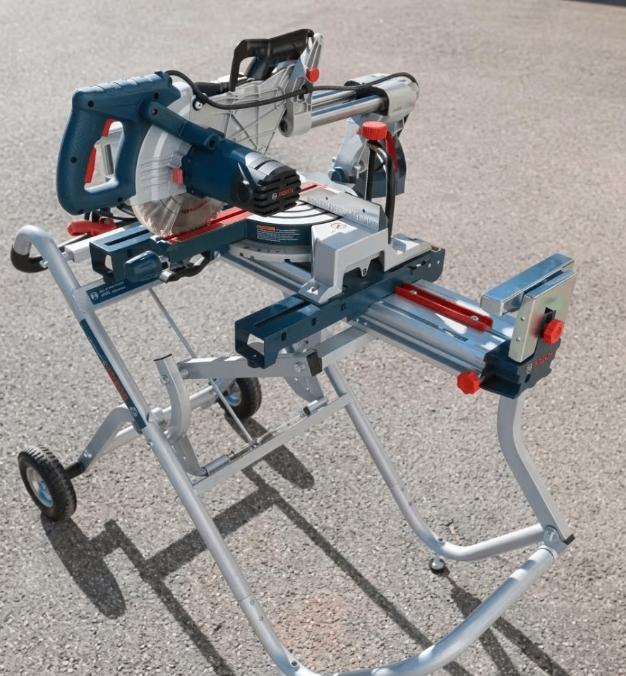 Bosch professionele zaagmachine 18v met zaagtafel, Doe-het-zelf en Bouw, Ophalen, Zo goed als nieuw, Afkortzaag, Bosch
