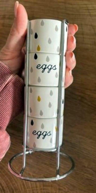 Set stapelbare eierdopjes van Maison du Monde, Huis en Inrichting, Keuken | Servies, Nieuw, Overige typen, Keramiek, Ophalen of Verzenden
