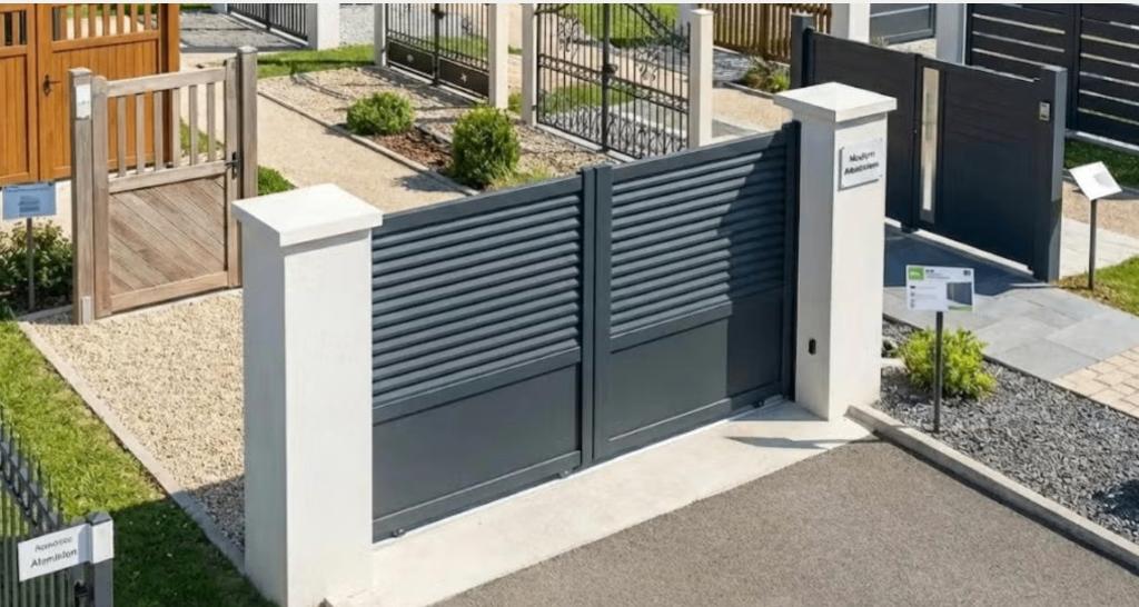 SHOWROOMMODEL schuifpoort aluminium VERO, Ophalen, Gebruikt, Aluminium, Schuifpoort