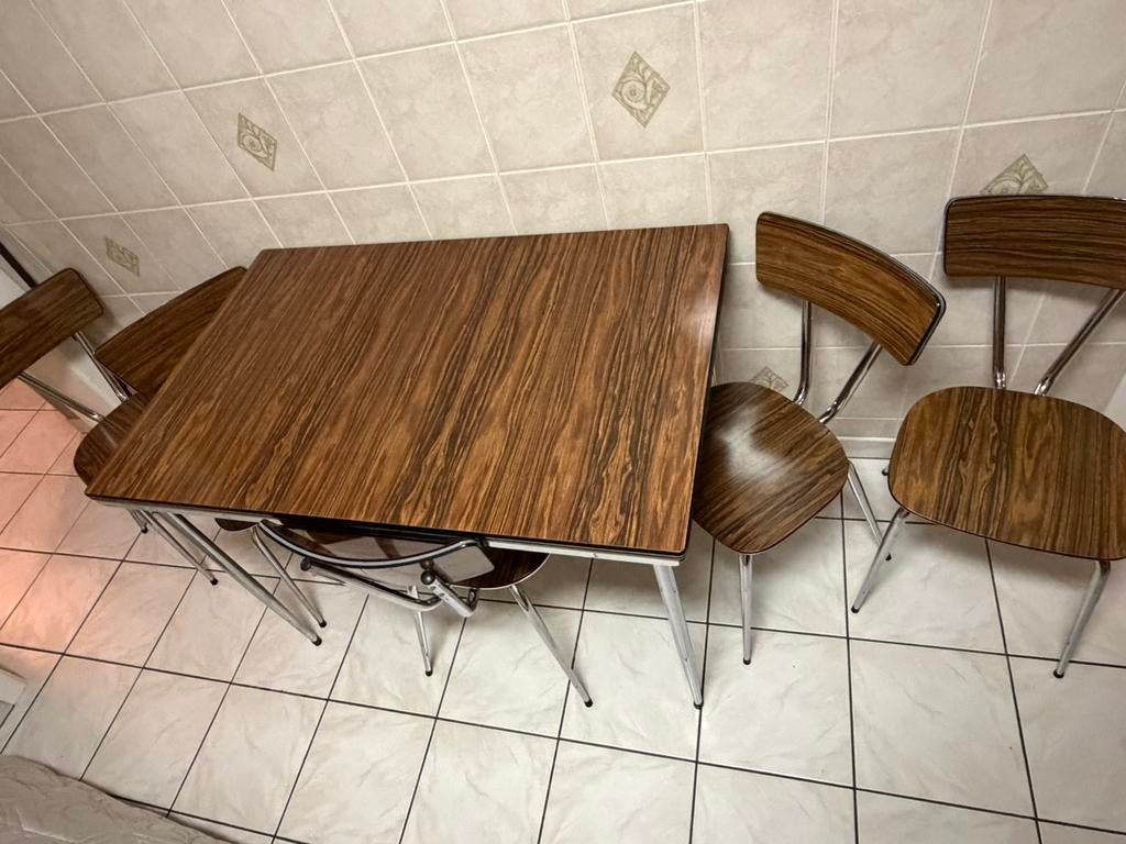 Retro vintage formica set. Jaren 50, Huis en Inrichting, Ophalen, Zo goed als nieuw